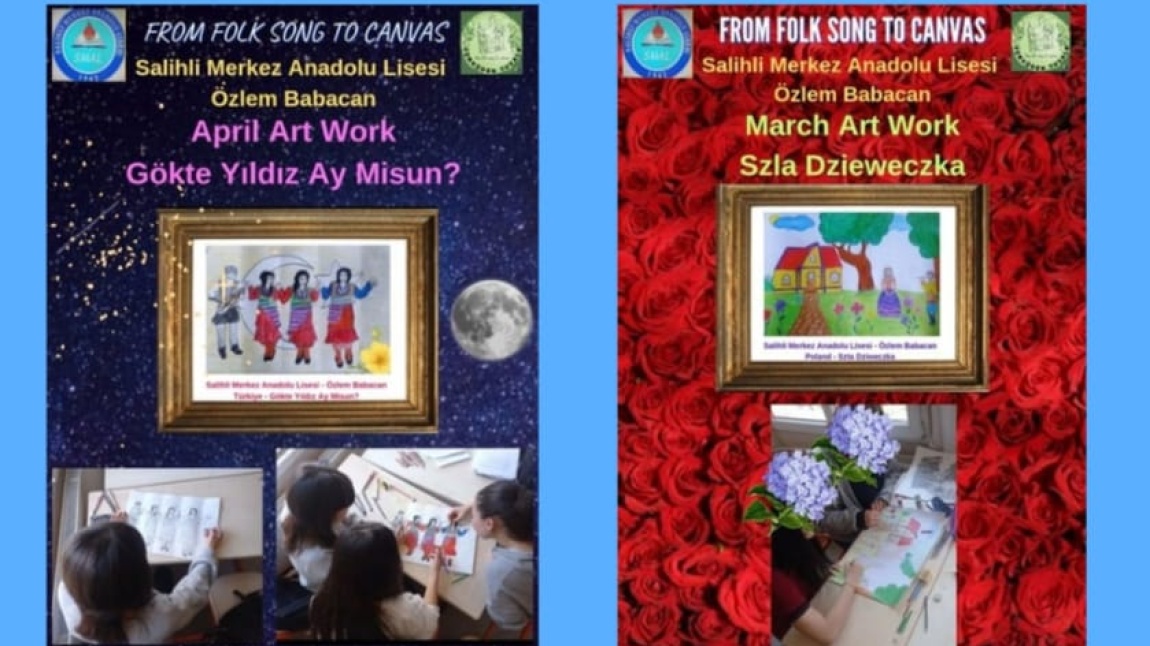 eTwinning Projesi Türküden Tuvale